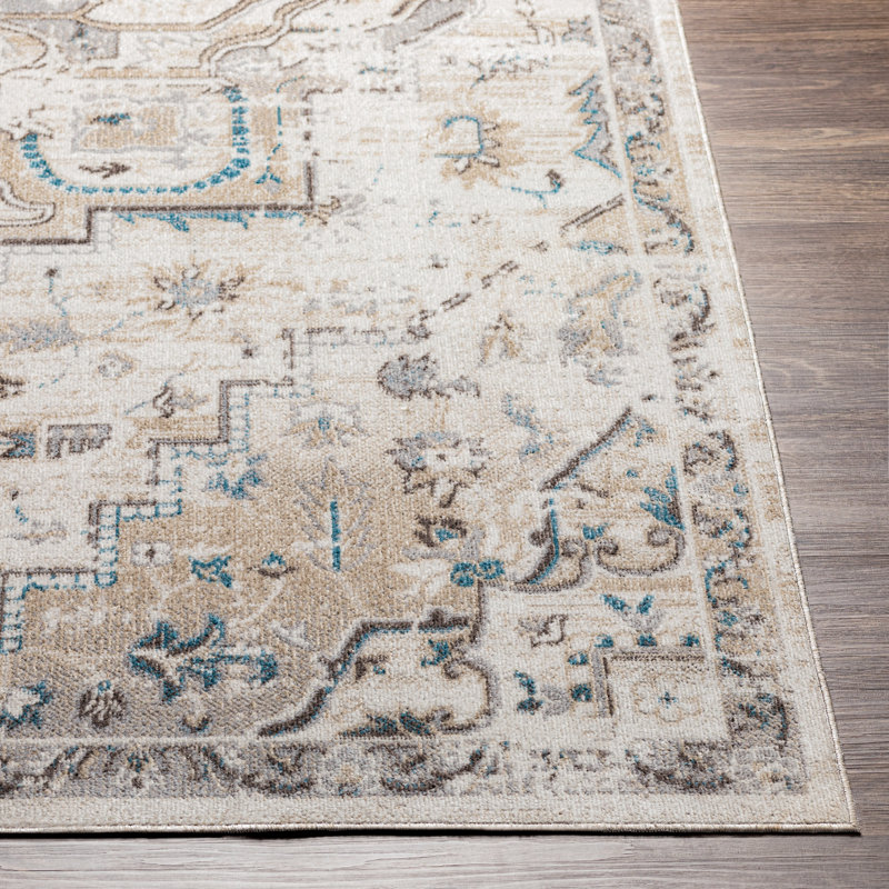 Mistana™ Dickison Machine Washable Oriental Gray/Brown Area Rug